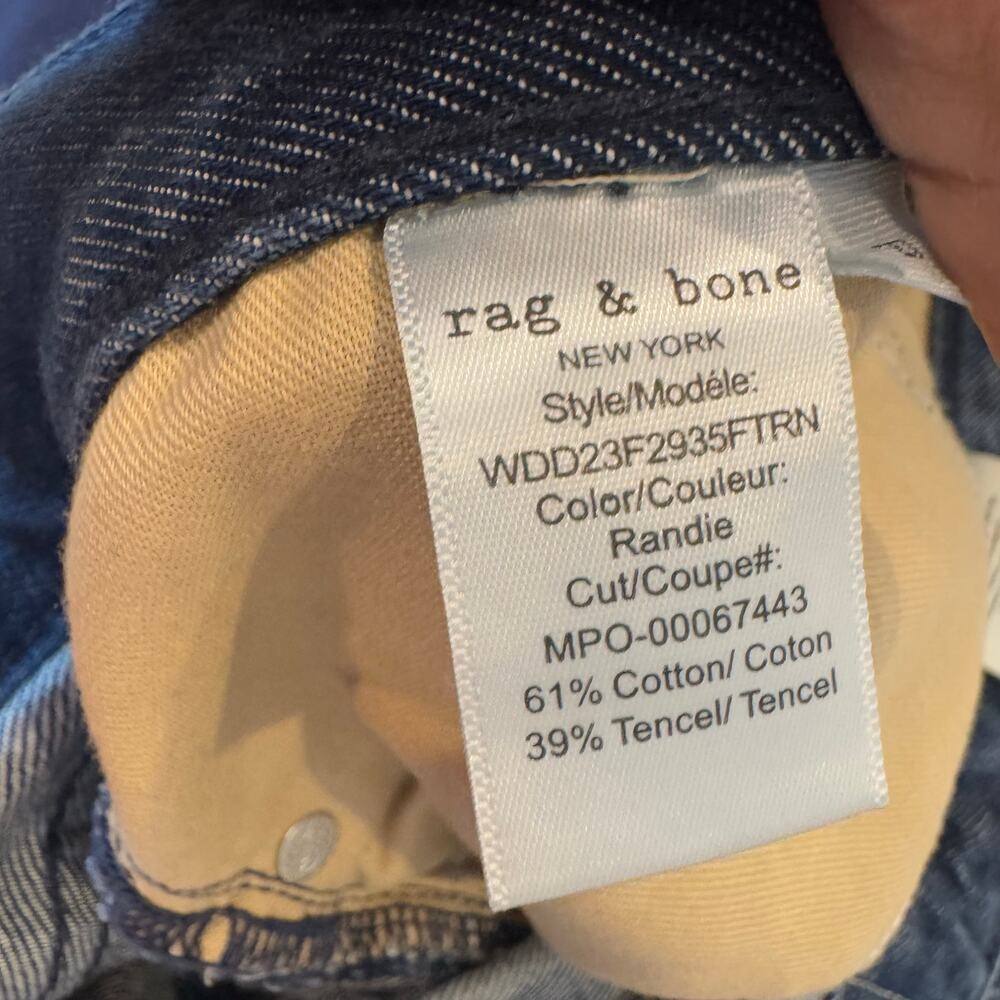 Rag & Bone Women's Featherweight Logan Jeans Wide Leg Randie Size 27 NWT - Picture 9 of 15